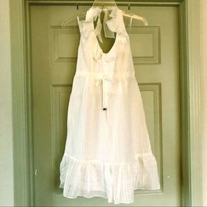 Lilly Pulitzer White Dexter Dress Ruffle Halter